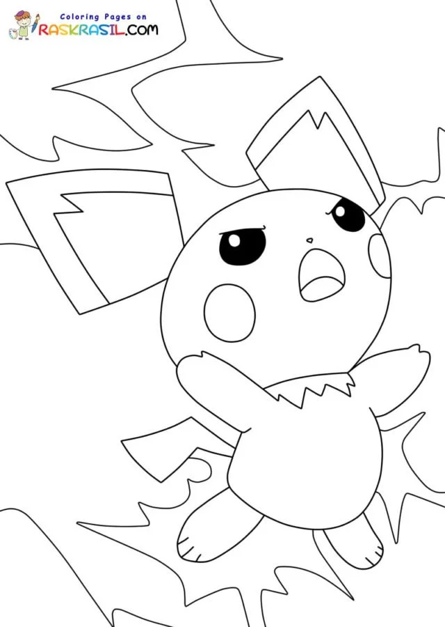 Ausmalbilder Pichu 2
