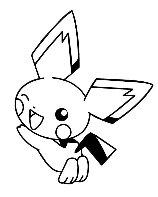 Ausmalbilder Pichu 27