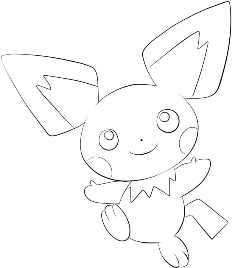 Ausmalbilder Pichu 28