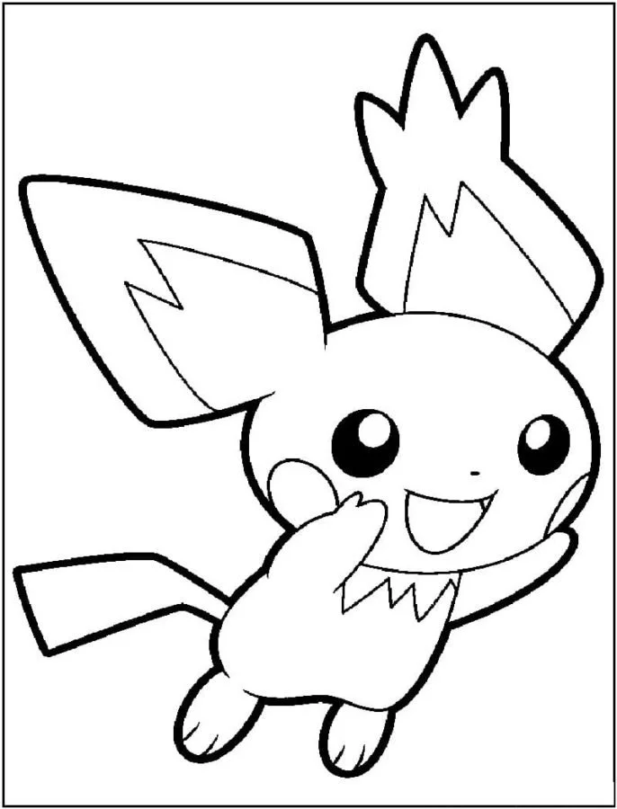 Ausmalbilder Pichu 36