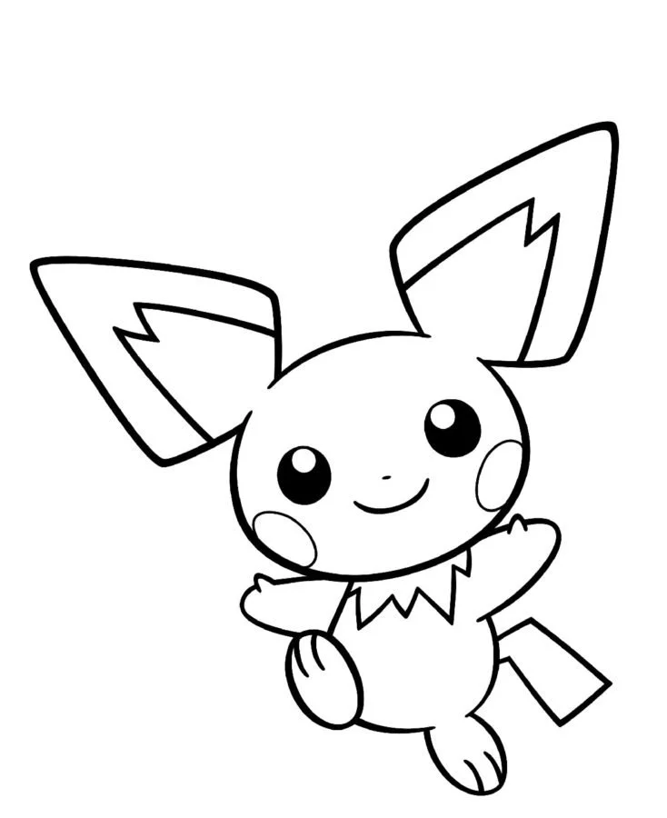 Ausmalbilder Pichu 37