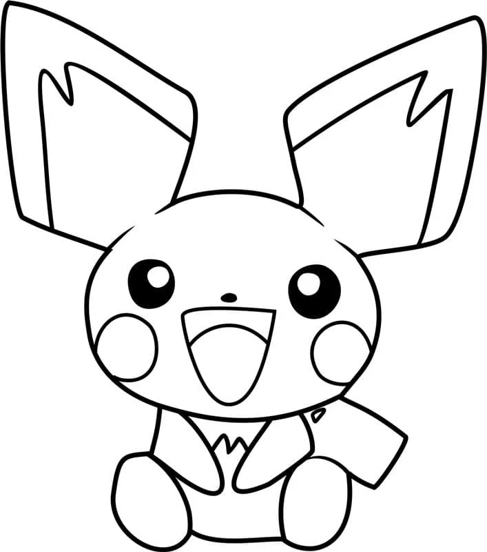 Ausmalbilder Pichu 40
