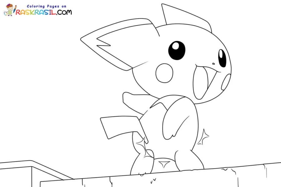 Ausmalbilder Pichu 5