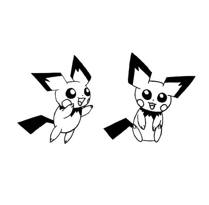 Ausmalbilder Pichu 7