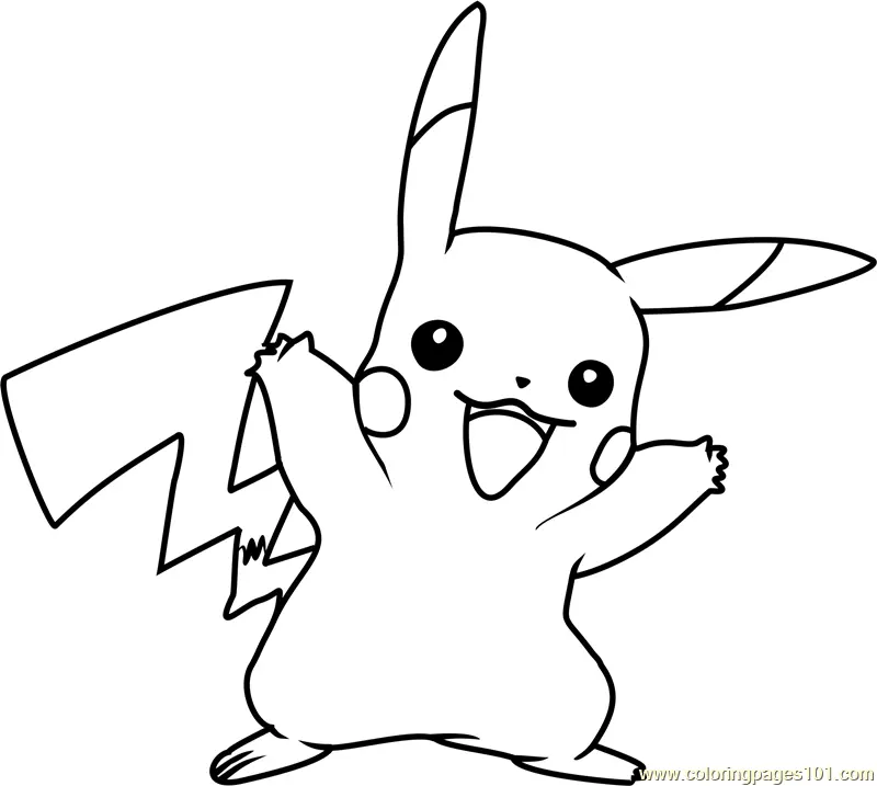 Pickachu Coloring Pages 21