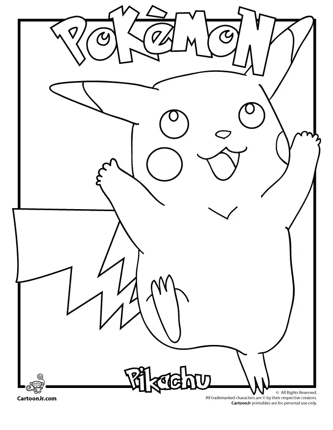 Pickachu Coloring Pages 47