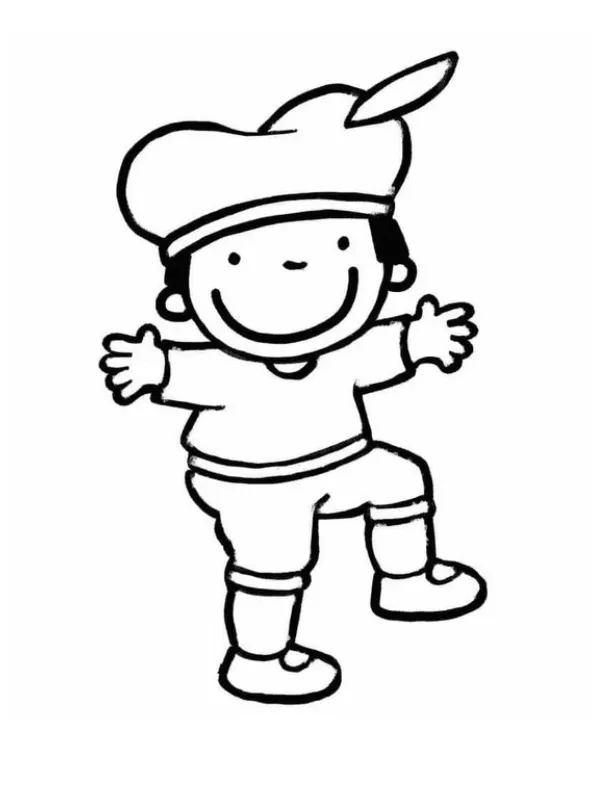 Chapeu de Piet para Colorir 9