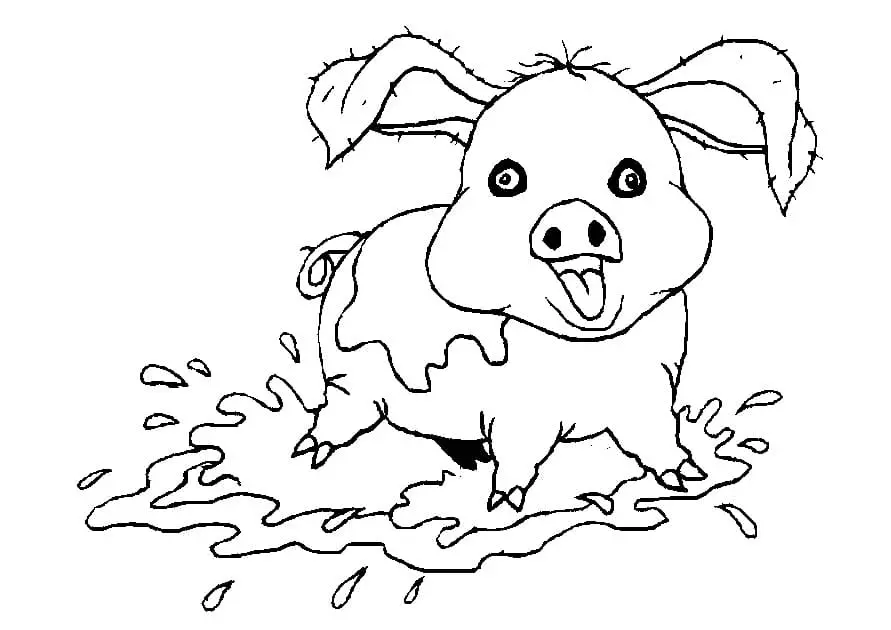 Pig Coloring Pages 28