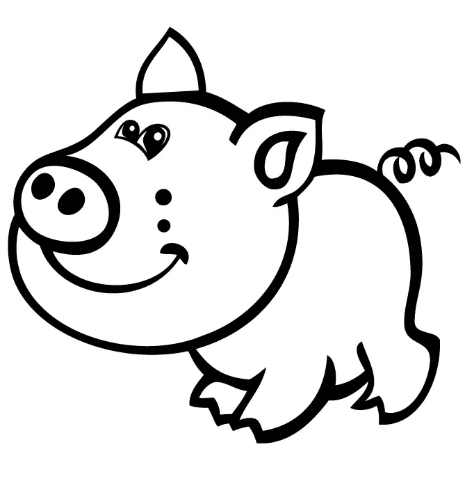 Pig Coloring Pages 48