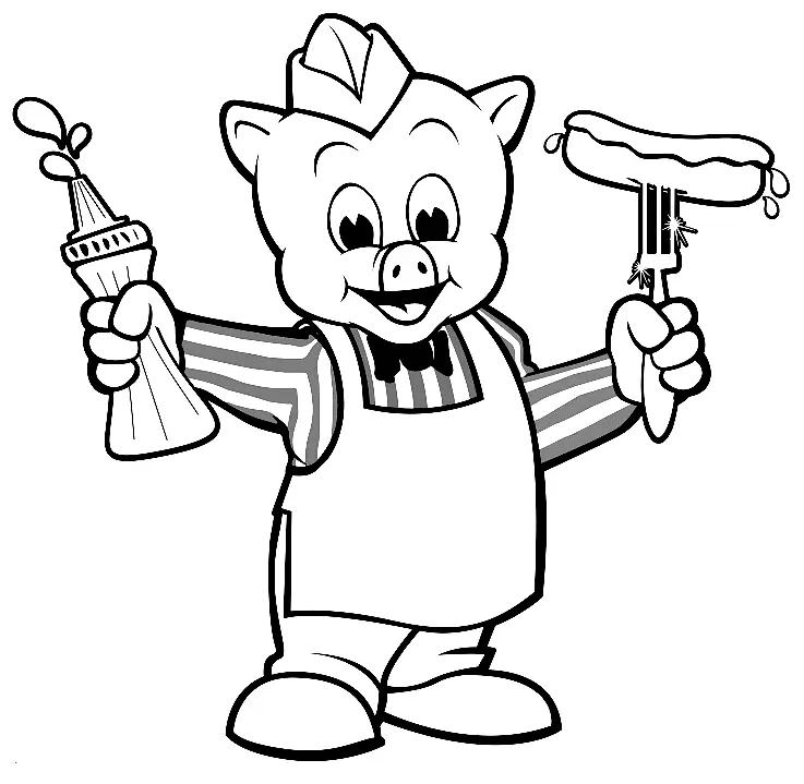 Piggly Wiggly Para Colorear 19