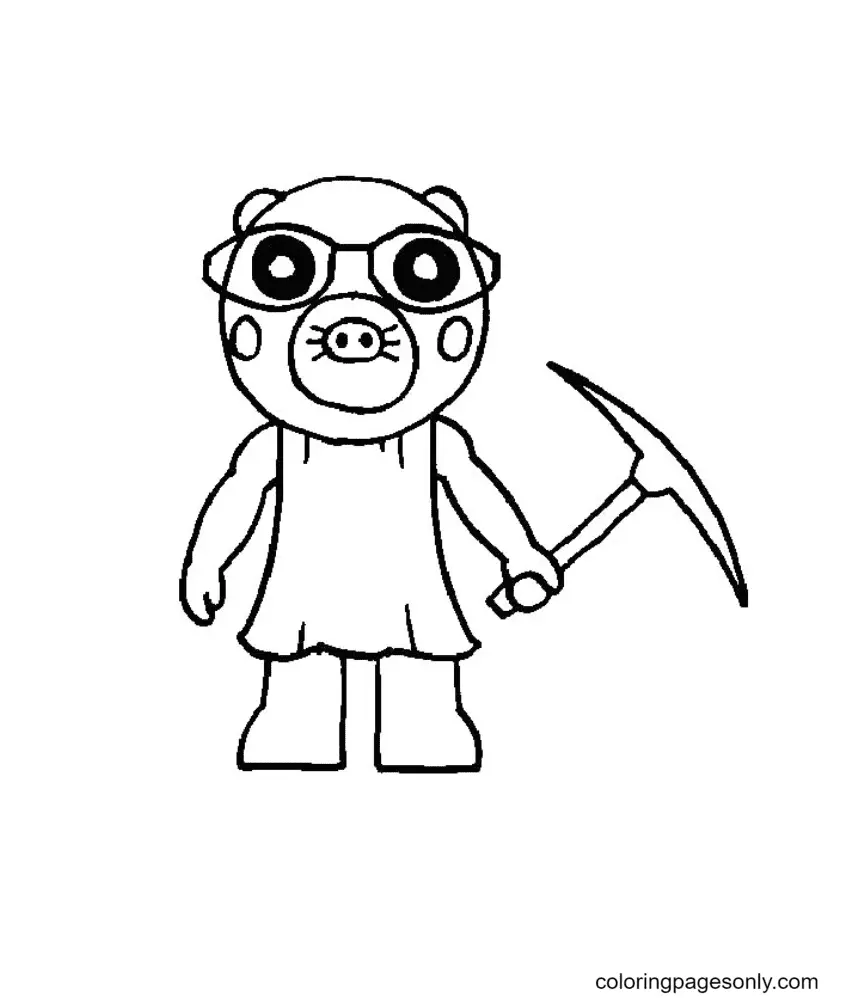Cerdos Para Colorear 79