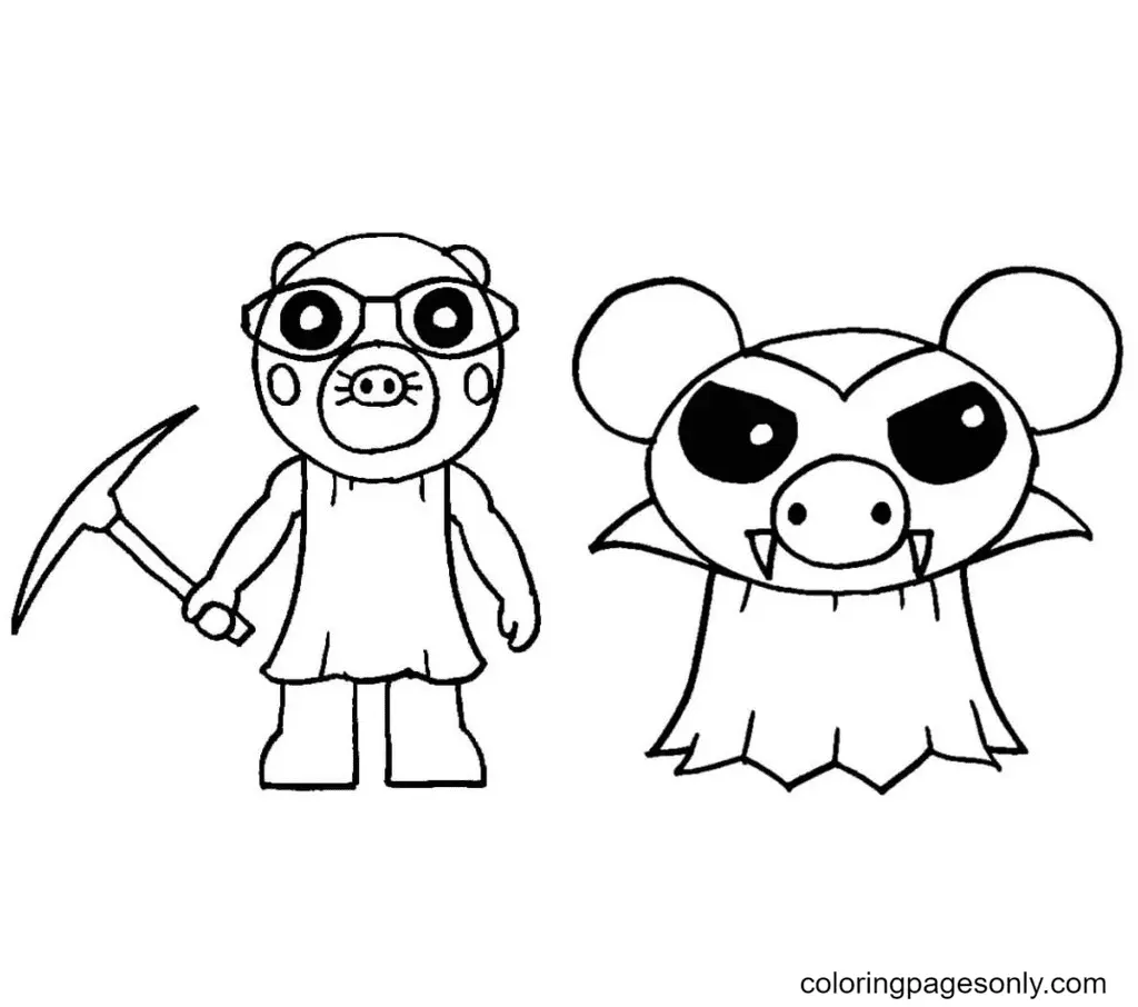Cerdos Para Colorear 89