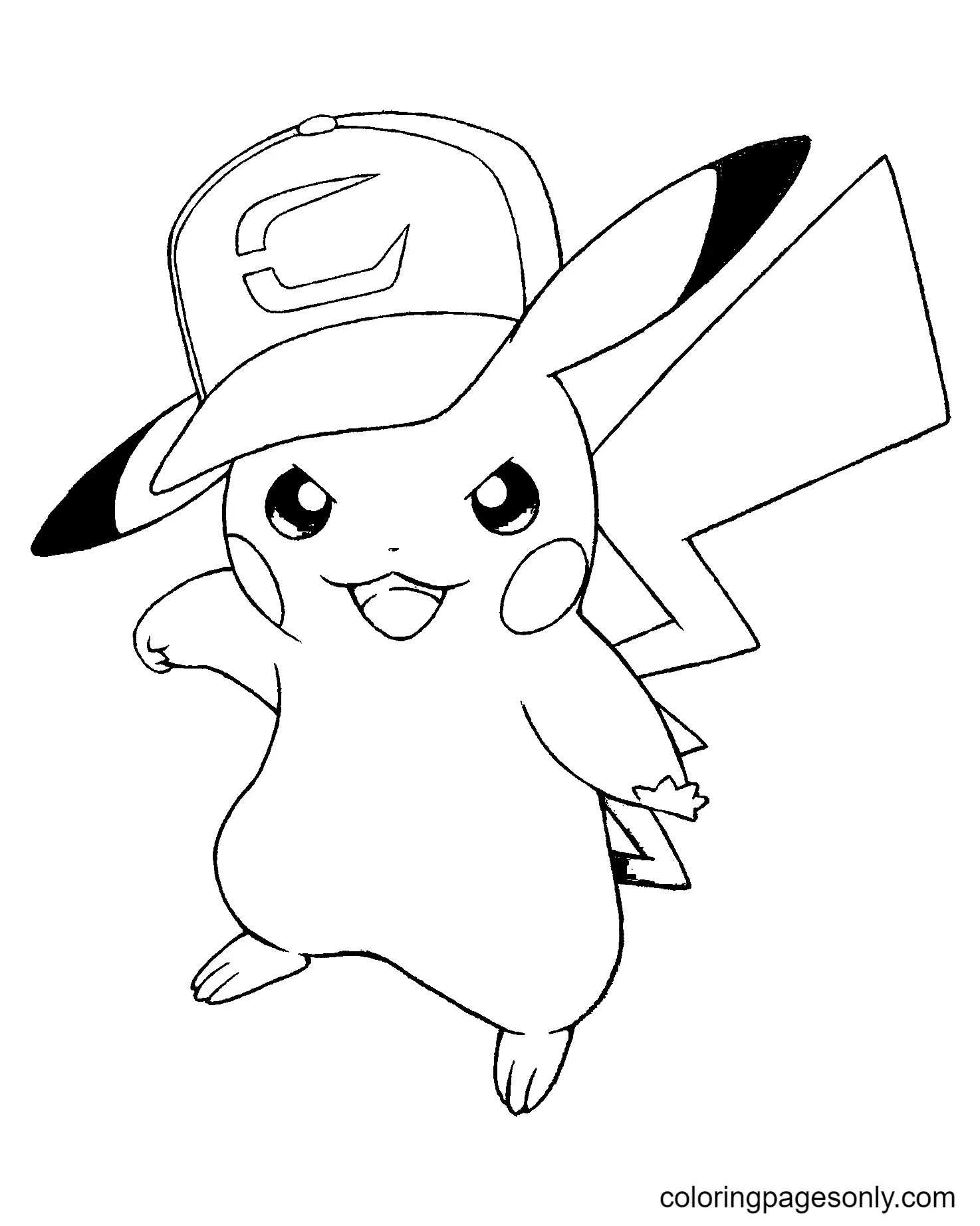 Pikachu Para Colorear 10