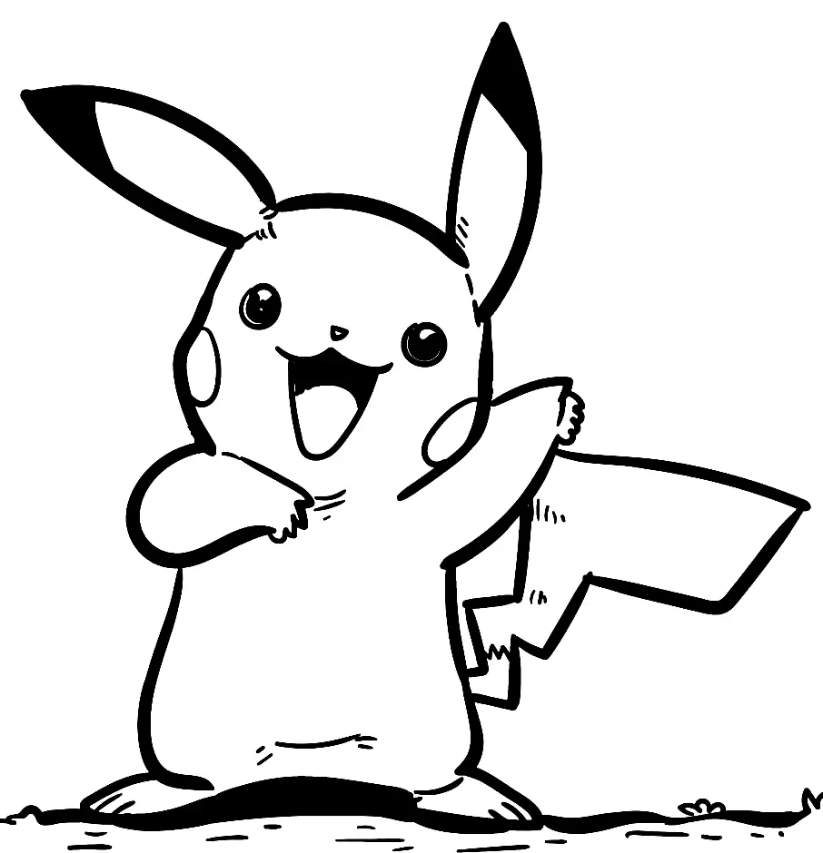 Pikachu Para Colorear 100