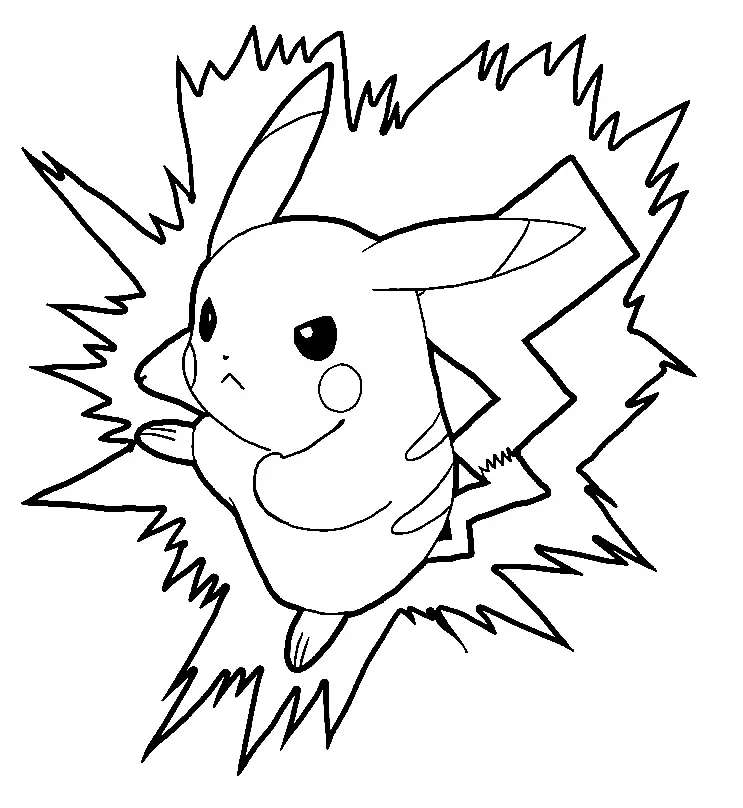 Pikachu Para Colorear 106