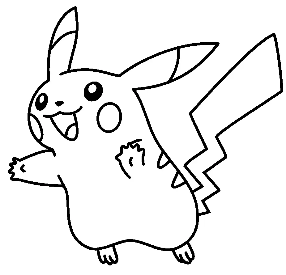Pikachu Para Colorear 112