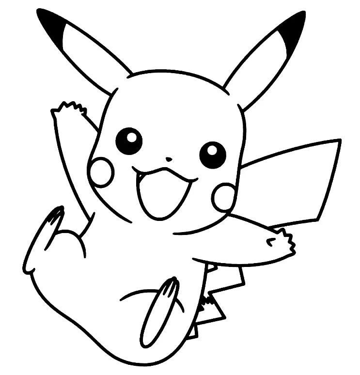Pikachu Para Colorear 125