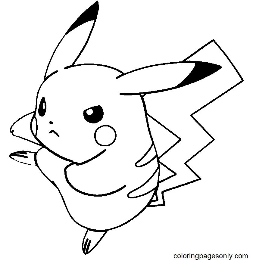 Pikachu Para Colorear 126