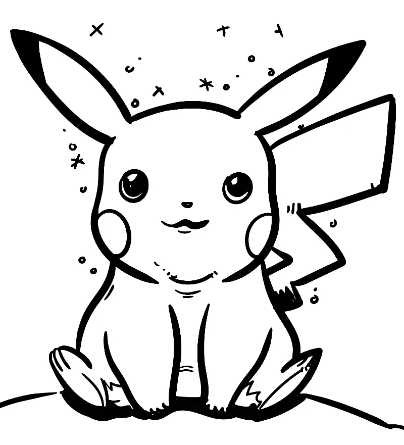 Pikachu Para Colorear 129