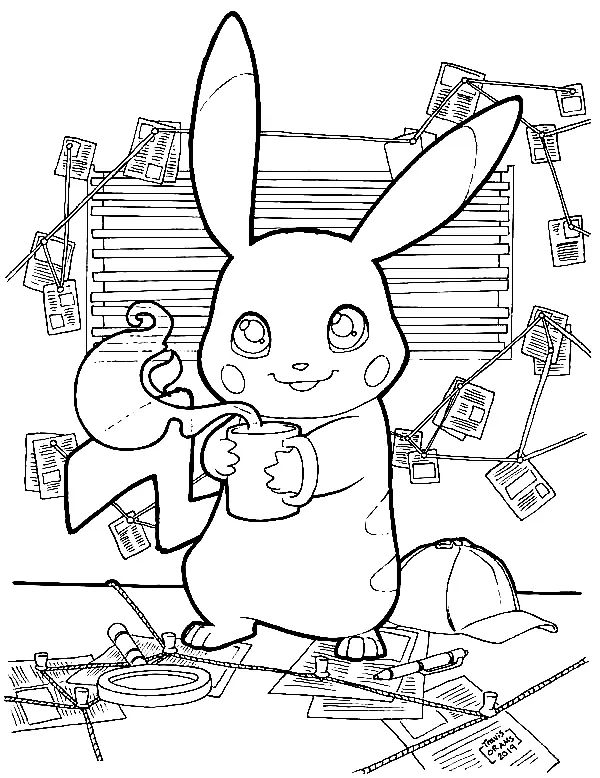 Pikachu Para Colorear 131