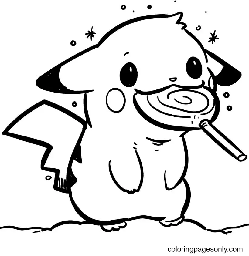 Pikachu Para Colorear 14
