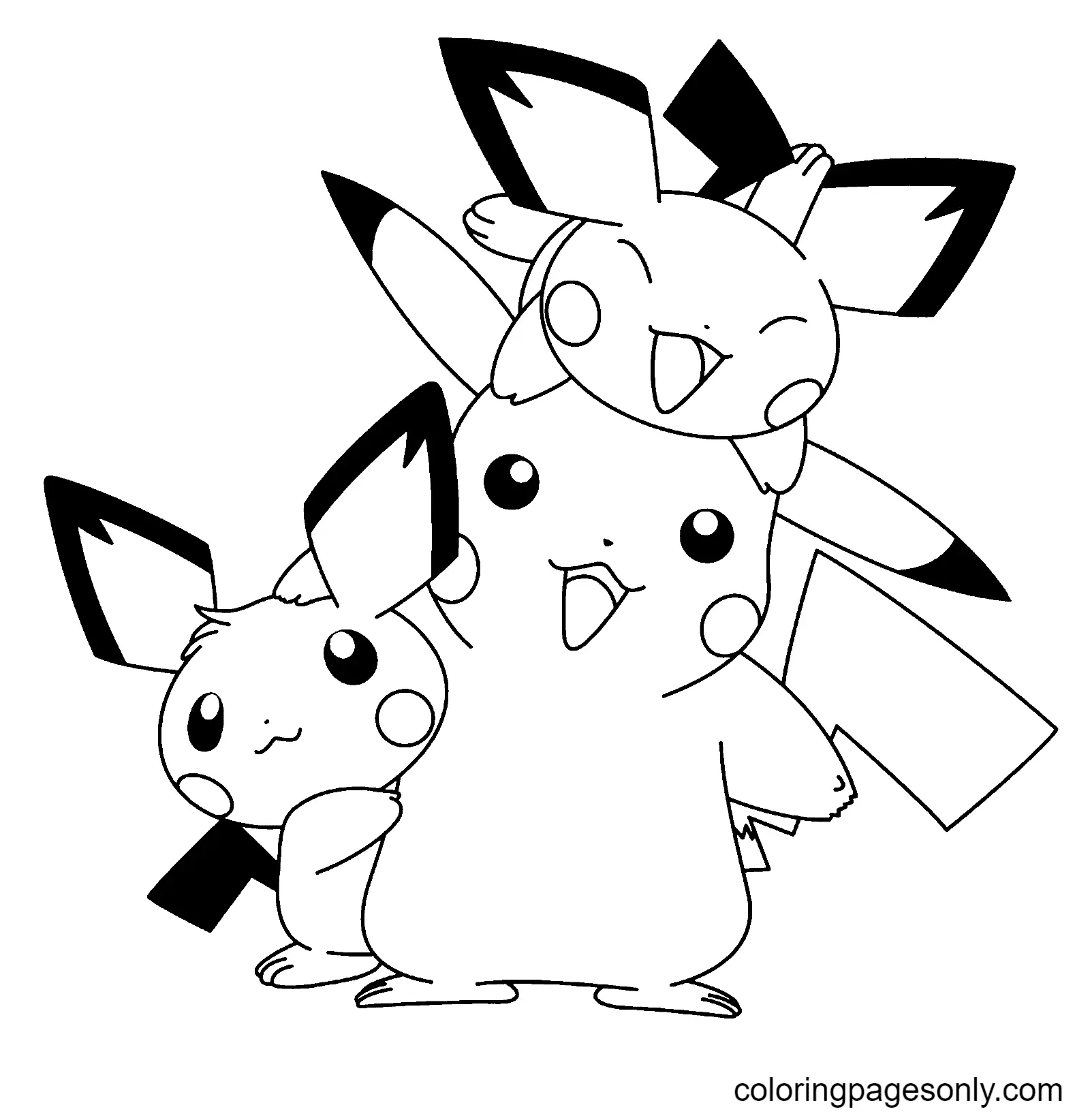Pikachu Para Colorear 16