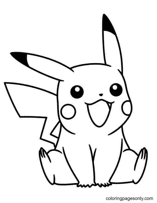 Pikachu Para Colorear 3