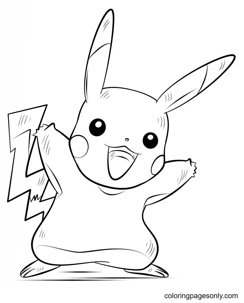 Pikachu Para Colorear 30