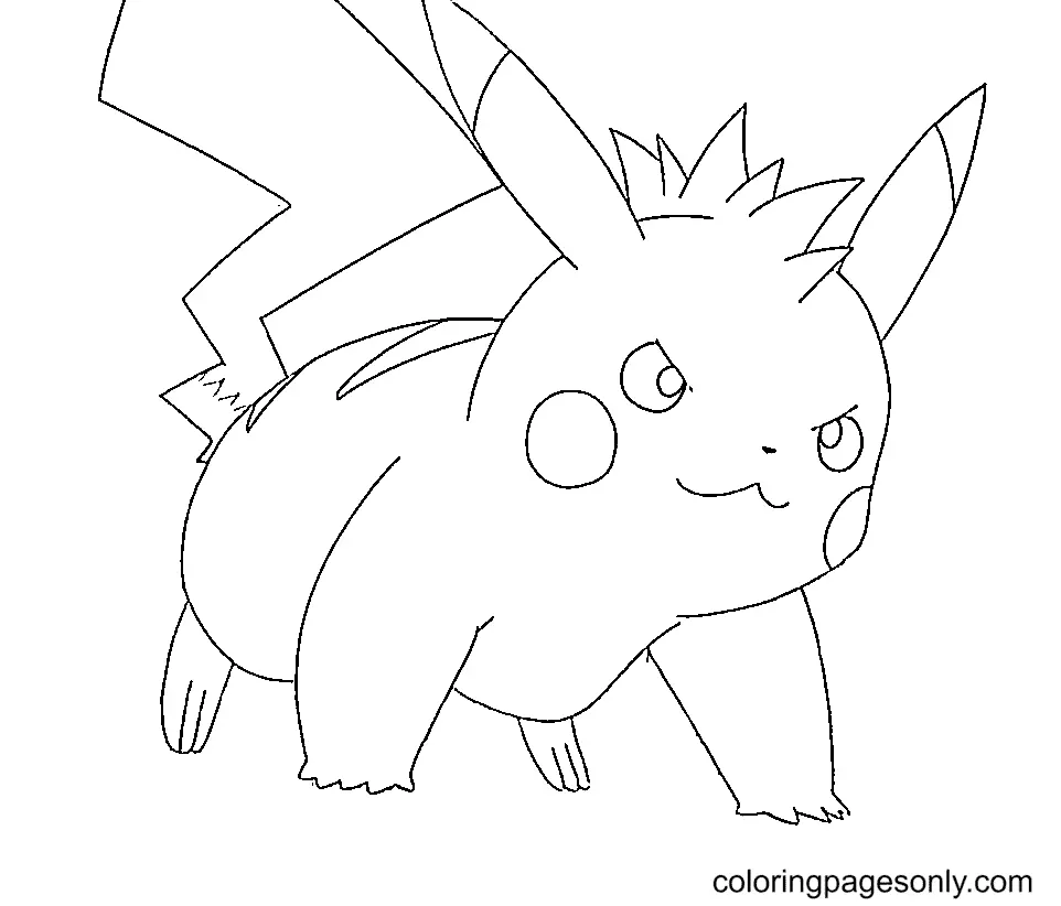 Pikachu Para Colorear 55