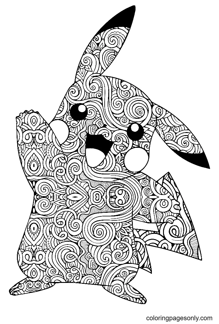 Pikachu Para Colorear 65