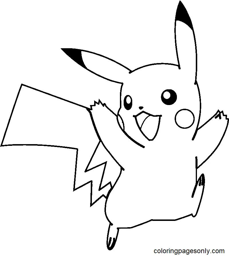 Pikachu Para Colorear 95