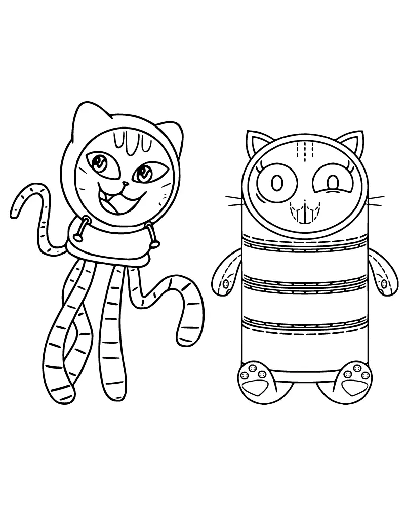 Gato Almofada para Colorir 15