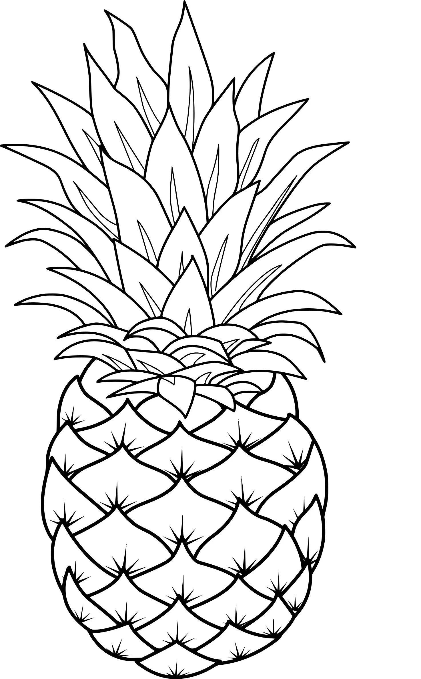 Pineapple Coloring Pages 13