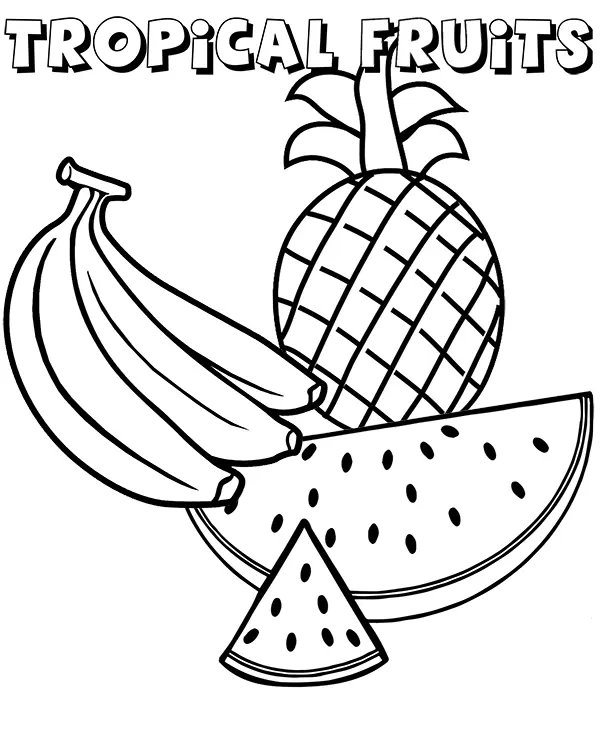 Pineapple Coloring Pages 33