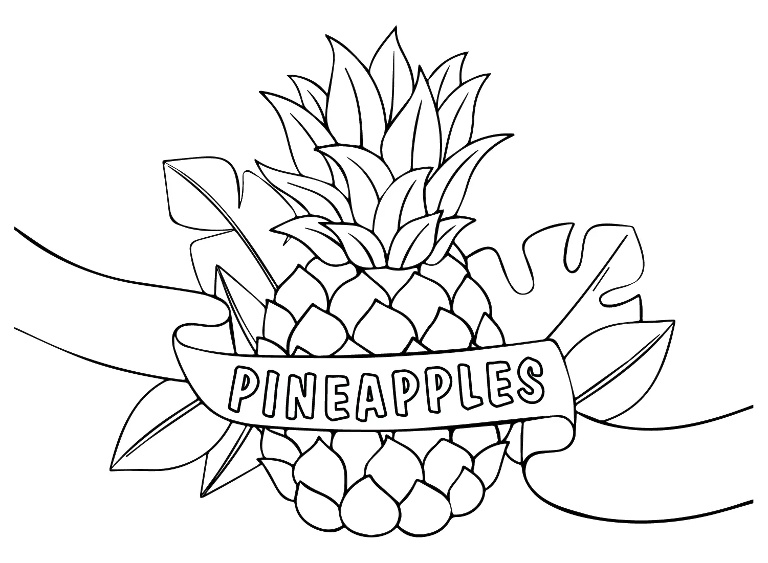 Pineapples Coloring Pages 29