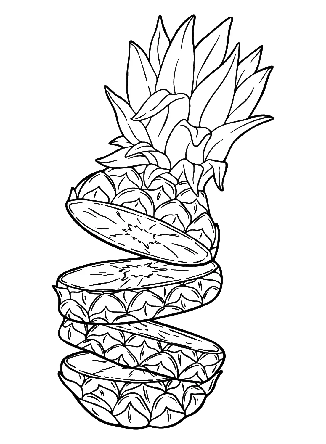 Pineapples Coloring Pages 36