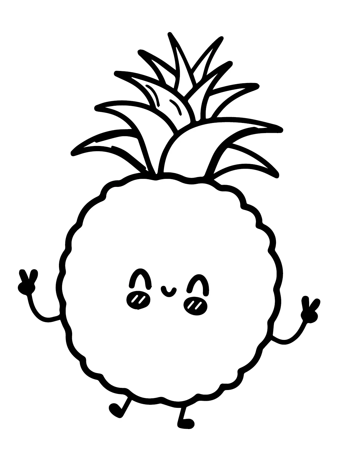 Pineapples Coloring Pages 7