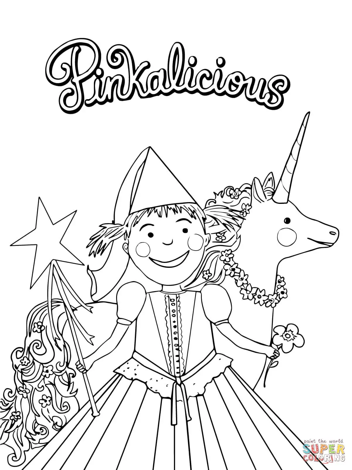 Pinkalicious Para Colorear