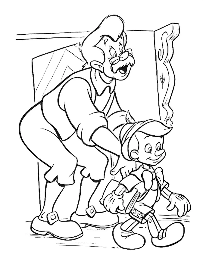 Pinocho Para Colorear 12