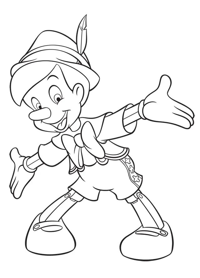 Pinocho Para Colorear 16