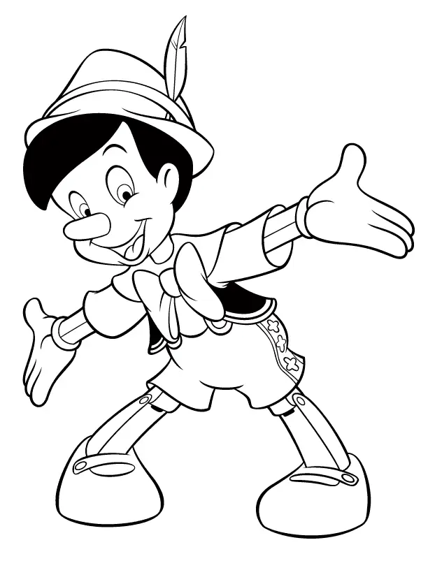 Pinocho Para Colorear 39
