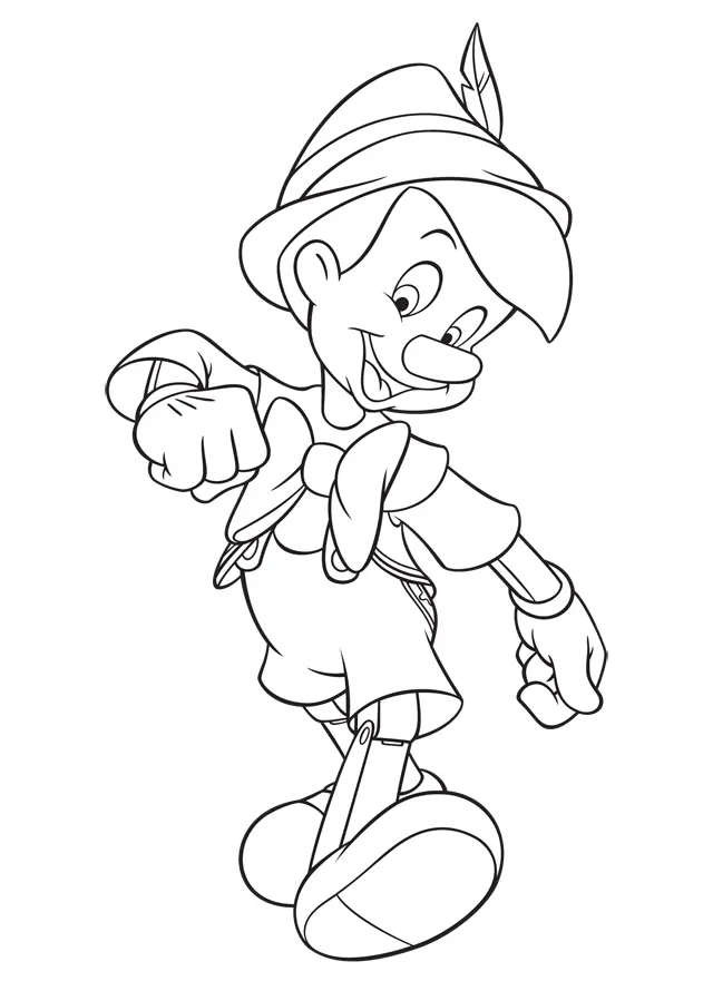 Pinocho Para Colorear 8