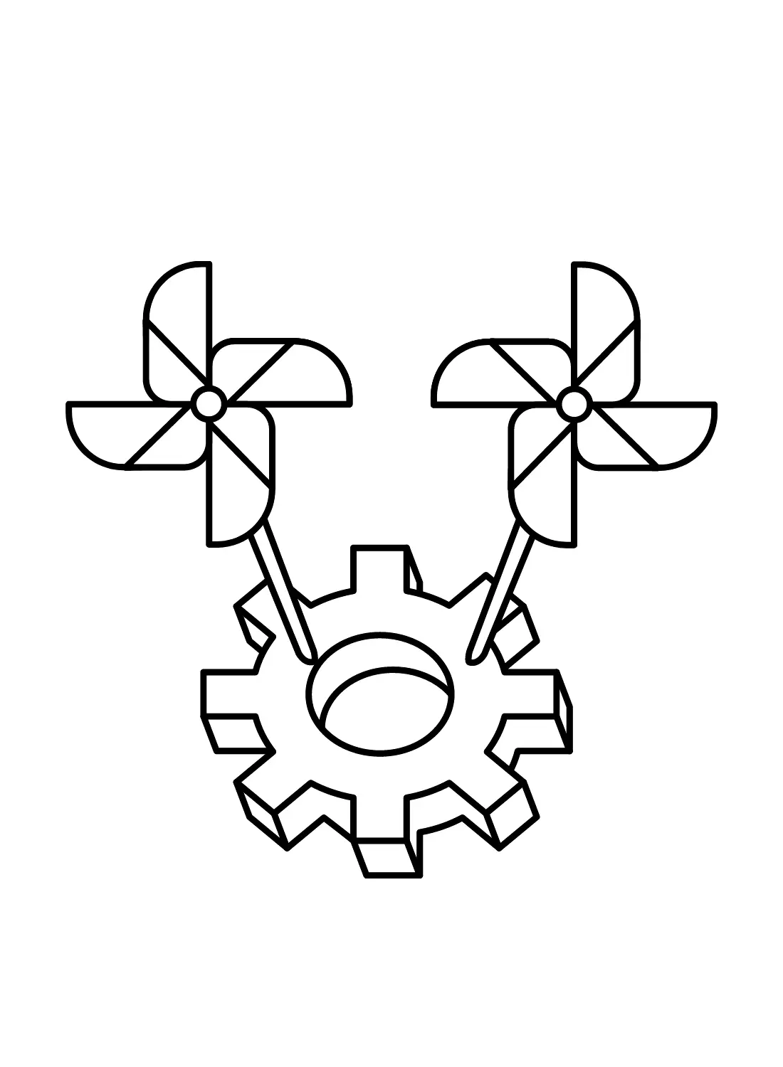 Windrad Ausmalbilder 31