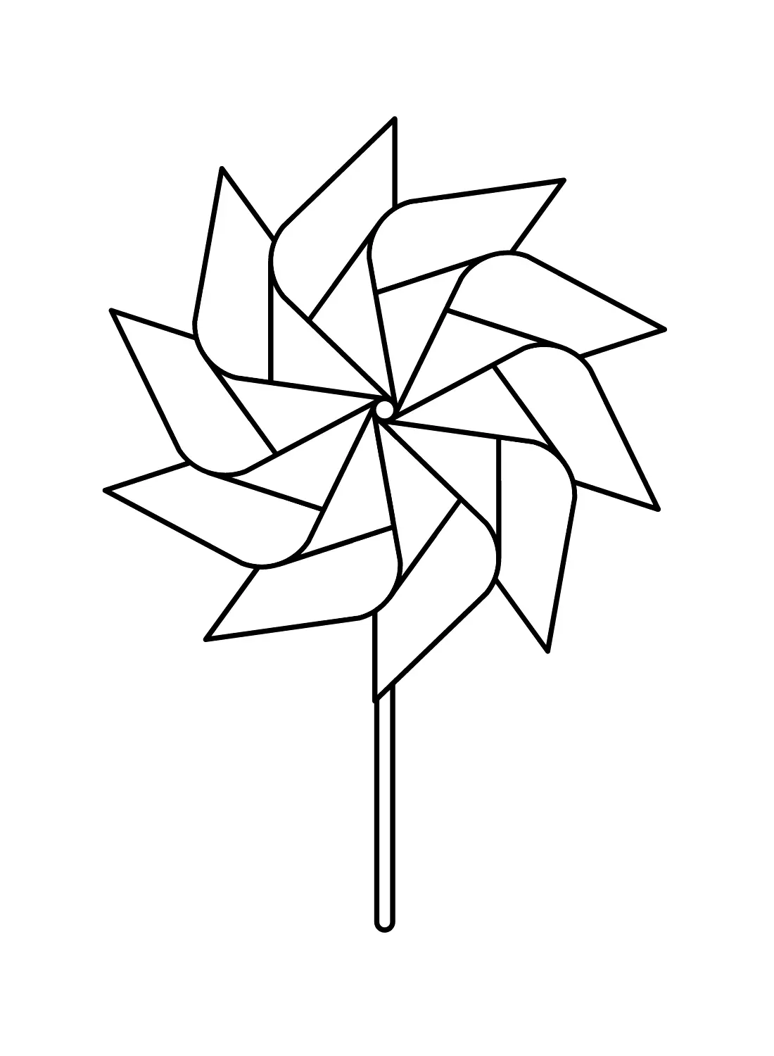 Windrad Ausmalbilder 4
