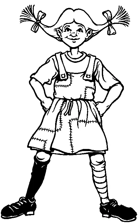 Pippi Calzaslargas Para Colorear 28