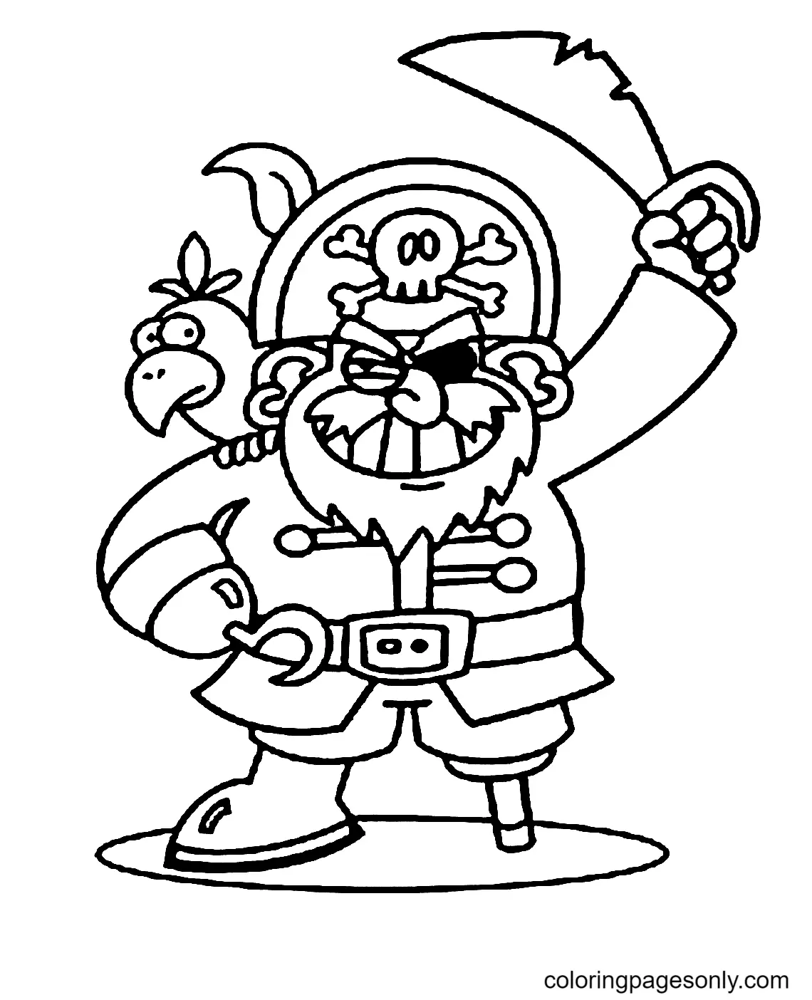 Piratas Para Colorear 39