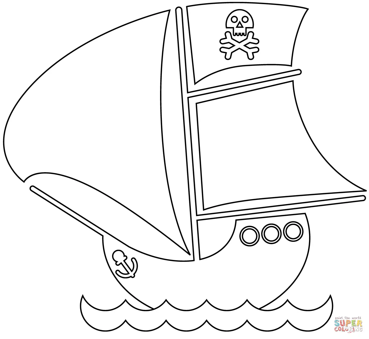 Pirates coloring pages 49