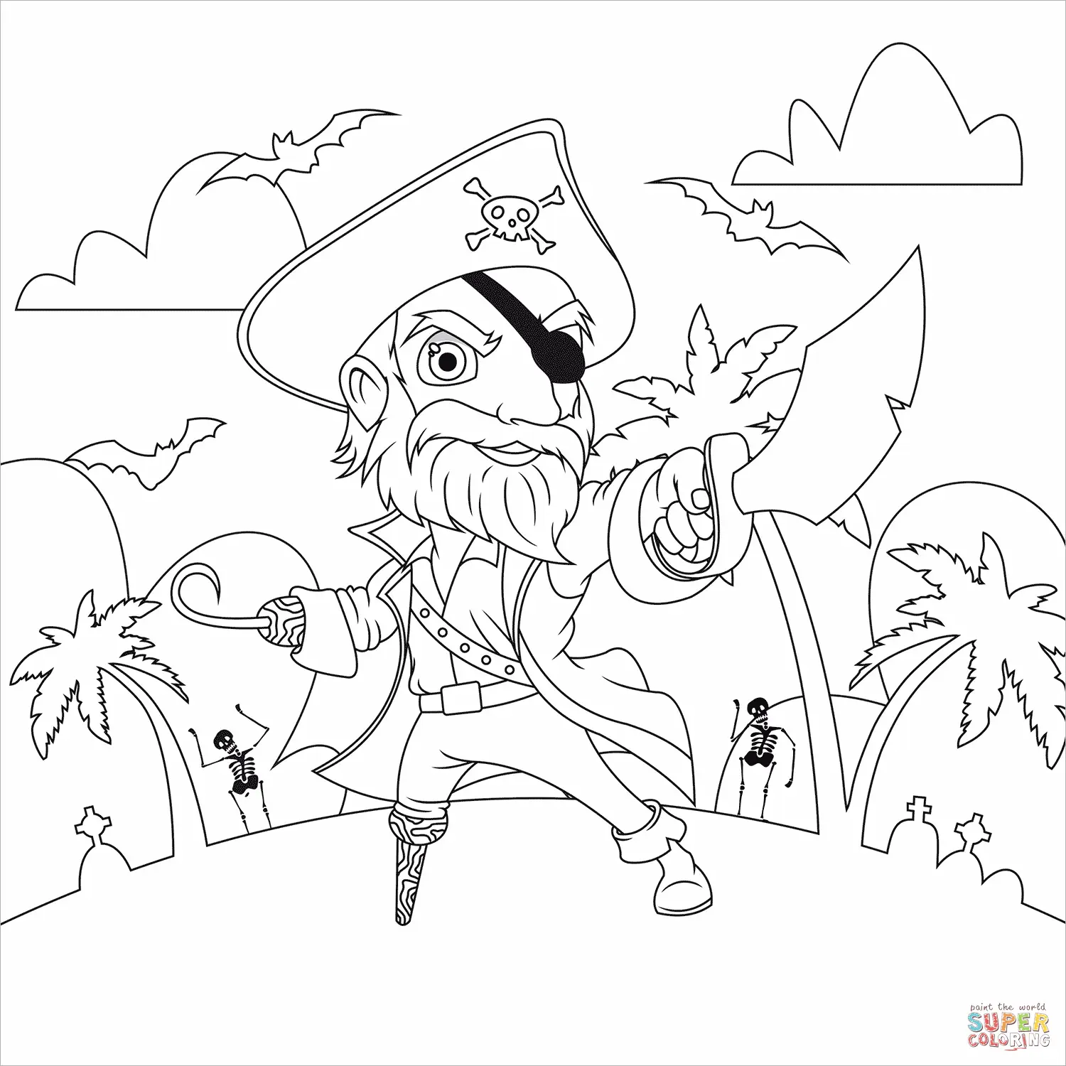 Pirates coloring pages 60