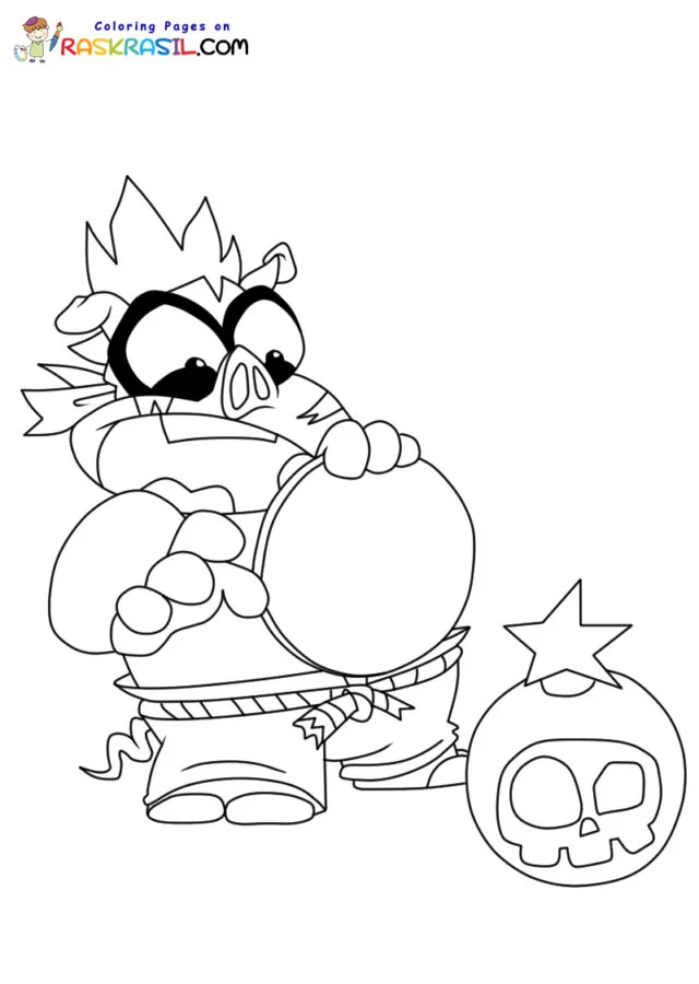 Piratix Para Colorear