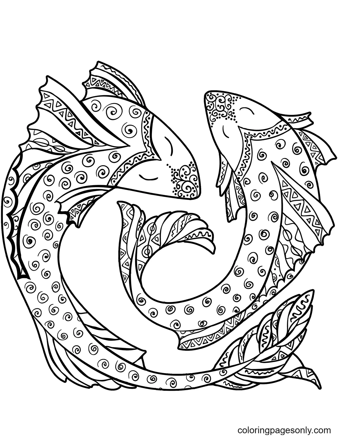 Fische Ausmalbilder 9